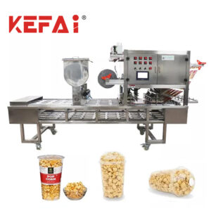 Mesin Pembungkusan Pengedap Pengisian Cawan Popcorn KEFAI